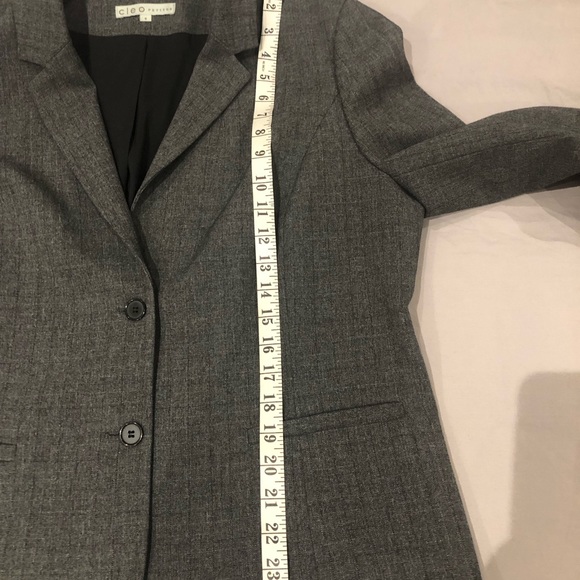 CLEO | Charcoal Colour Blazer (16 PETITE) - Picture 8 of 15